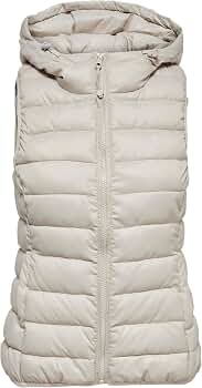 thumbnail: ONLY Dames Gewatteerd Vest Met Capuchon - Stijlvolle Onlnewtahoe Hood Waistcoat - Warm En Lichtgewicht
