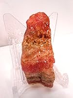 Vista 5 de Kit de recambio de gemas de vaso de roca original y rara Argentina con bandas de rodocrosita rosa áspera 4 onzas