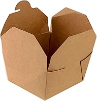 Vista 10 de EcoQuality - Contenedores de comida para llevar de 26 onzas, cajas de papel kraft marrón para llevar, resistentes a fugas y grasa, contenedores