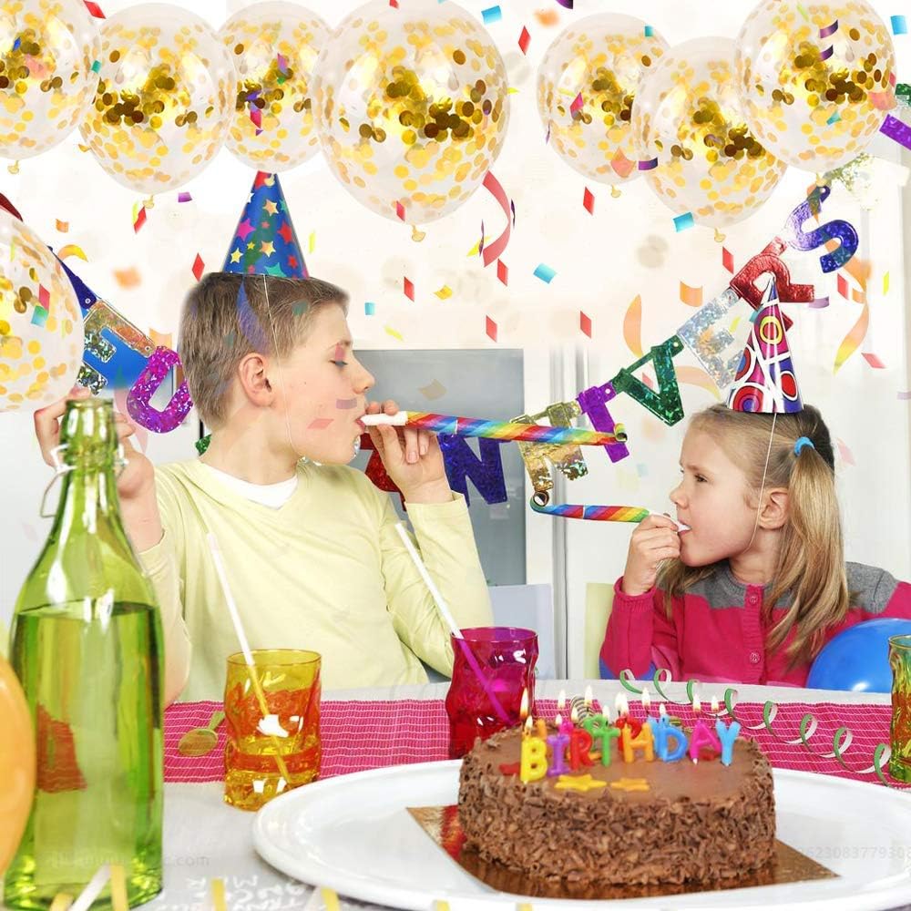 24 Pieces Gold Confetti Balloons | PREFILLED 12 Inch Latex Party Balloons with Gold Confetti for Party Decorations, Wedding & Bridal, Proposal (Gold): Toys & Games