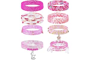 24-39inch Pink African Waist Beads