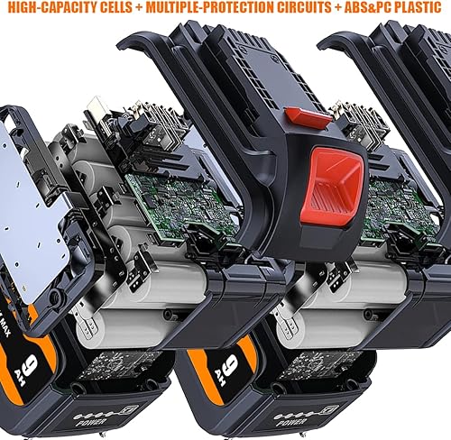 Miniatura 6 de Paquete de 2 baterías de repuesto 9AH 60V para baterías Dewalt 60v DCB609 6AH DCB606 20v60v Max baterías de litio