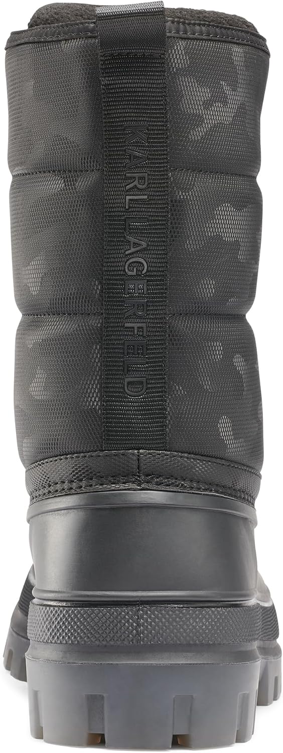 KARL LAGERFELD Men's Tall Camo Polar Fleece Lining & Translucent Sole Boot