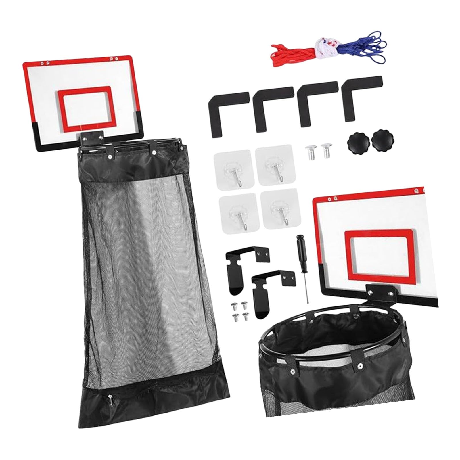 Zxfdsfdbnm Portable Basketball Themed Laundry Basket Easy Assembly Corner Fit Space Saving Wood Crafted Basketball Laundry Basket Fun Designs Ideal for Home Organization