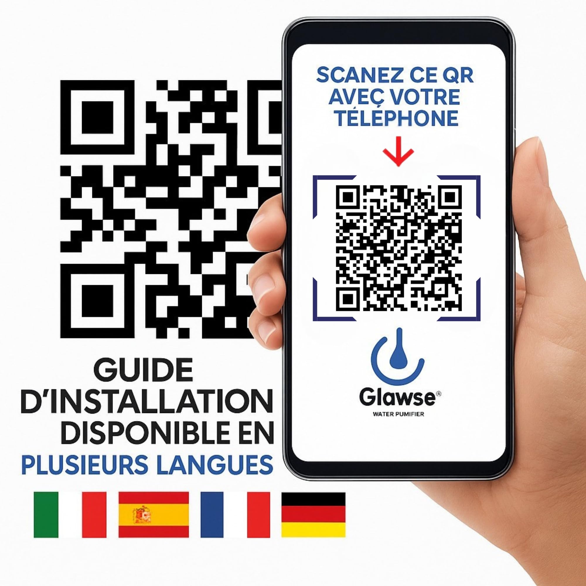 PR501 Système Filtration Eau 5 Étapes Ultrafiltration, Sous Évier