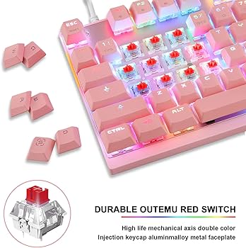 MOTOSPEED CK82 Professional Gaming Mechanical Keyboard RGB Led