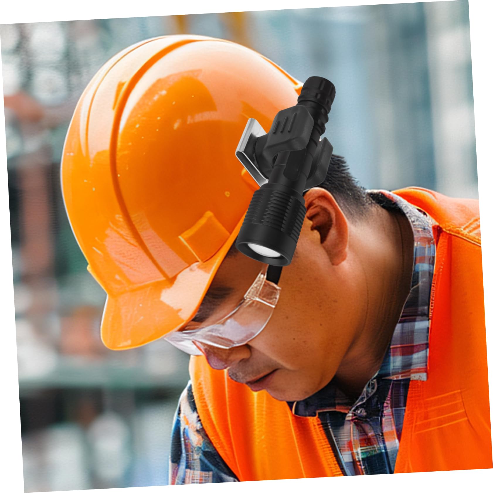 Healifty Helm Lichtclip 2Er Set Helmhalterung Mit Nylonclip Für Sicherheitshelm Baustelle Kopfschutz Praktischer Taschenlampenhalter Für Arbeitshelm Kompakte Größe 1.77X1.61X2.36 Zoll