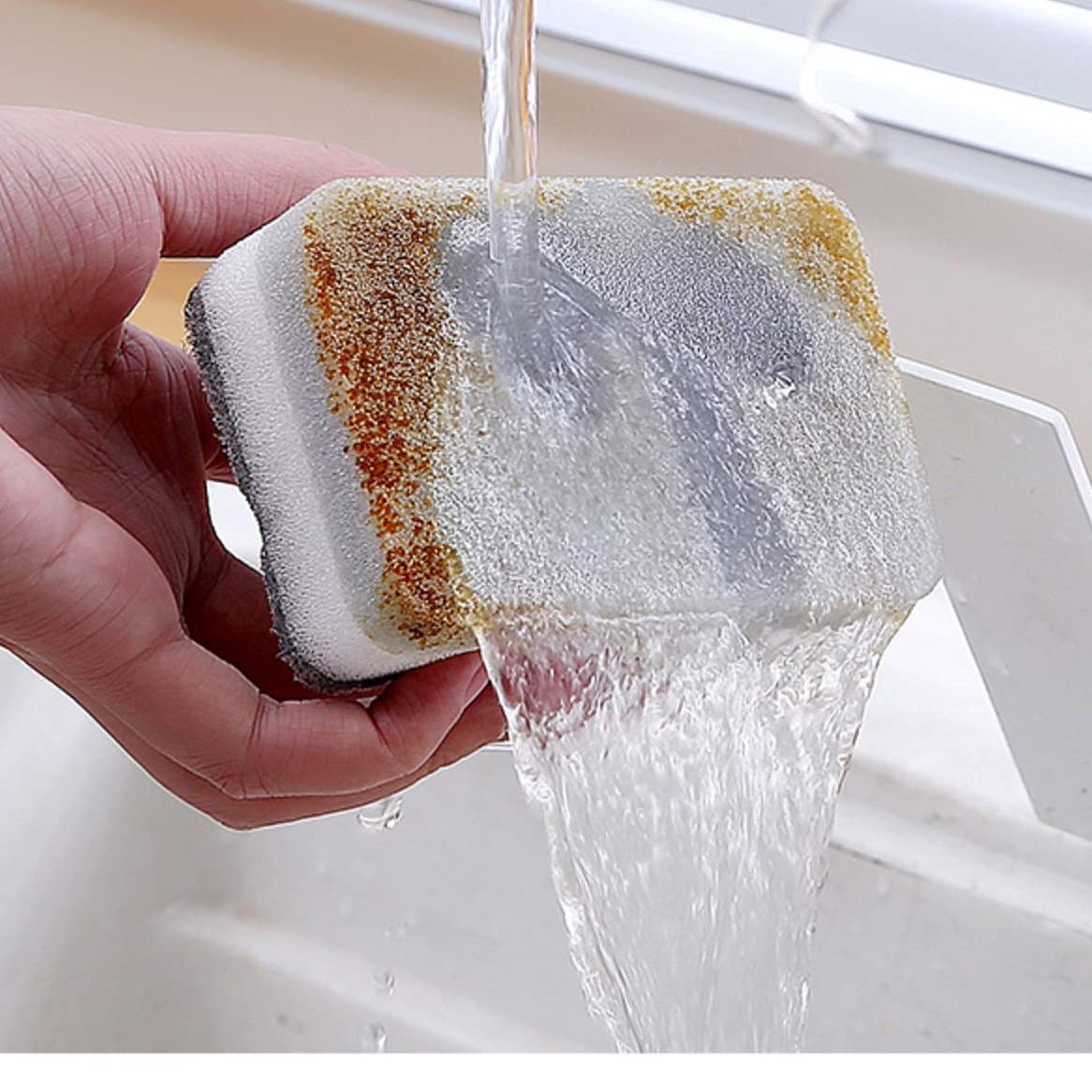 RajoNN 5 Piezas Suministros de Cocina Cepillo de Limpieza Esponjas Cepillo Mágico para Lavar Platos Aparatos para el Hogar Herramientas Borrador para Oficina Baño