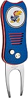 Vista 8 de Team Golf NCAA Switchblade Divot herramienta con marcador magnético de doble cara, cuenta con un diseño patentado de una sola punta, causa menos