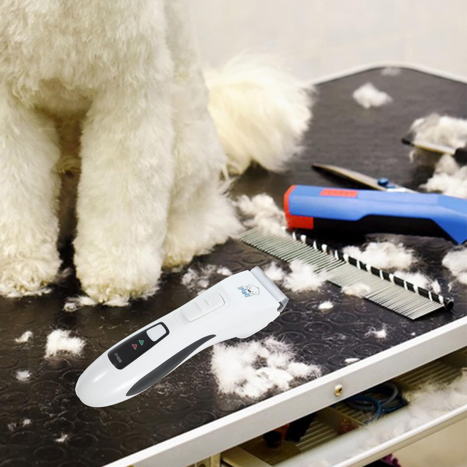 Cortapelos para perros - Recortadora eléctrica de pelo para mascotas - Cortapelos inalámbrico silencioso recargable para gatos, perros y otras mascotas.