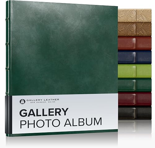 Gallery Leather Gallery Photo Album - Acadia Green - 11.75"x10.5"