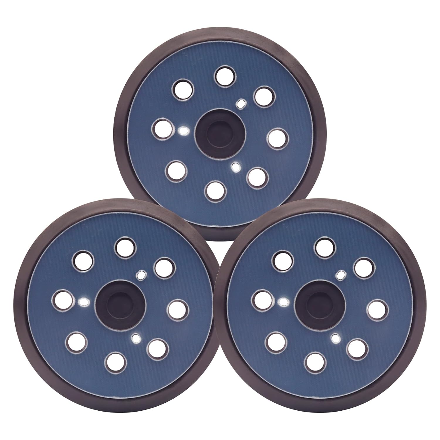 3 Pack 5 Inch 8 Holes Sander Pad for Makita, 5" Hook and Loop Sander Replacement Pads for Makita BO5010, BO5030K, BO5031K Compatible with DeWalt D26451,D26453, Porter Cable 382