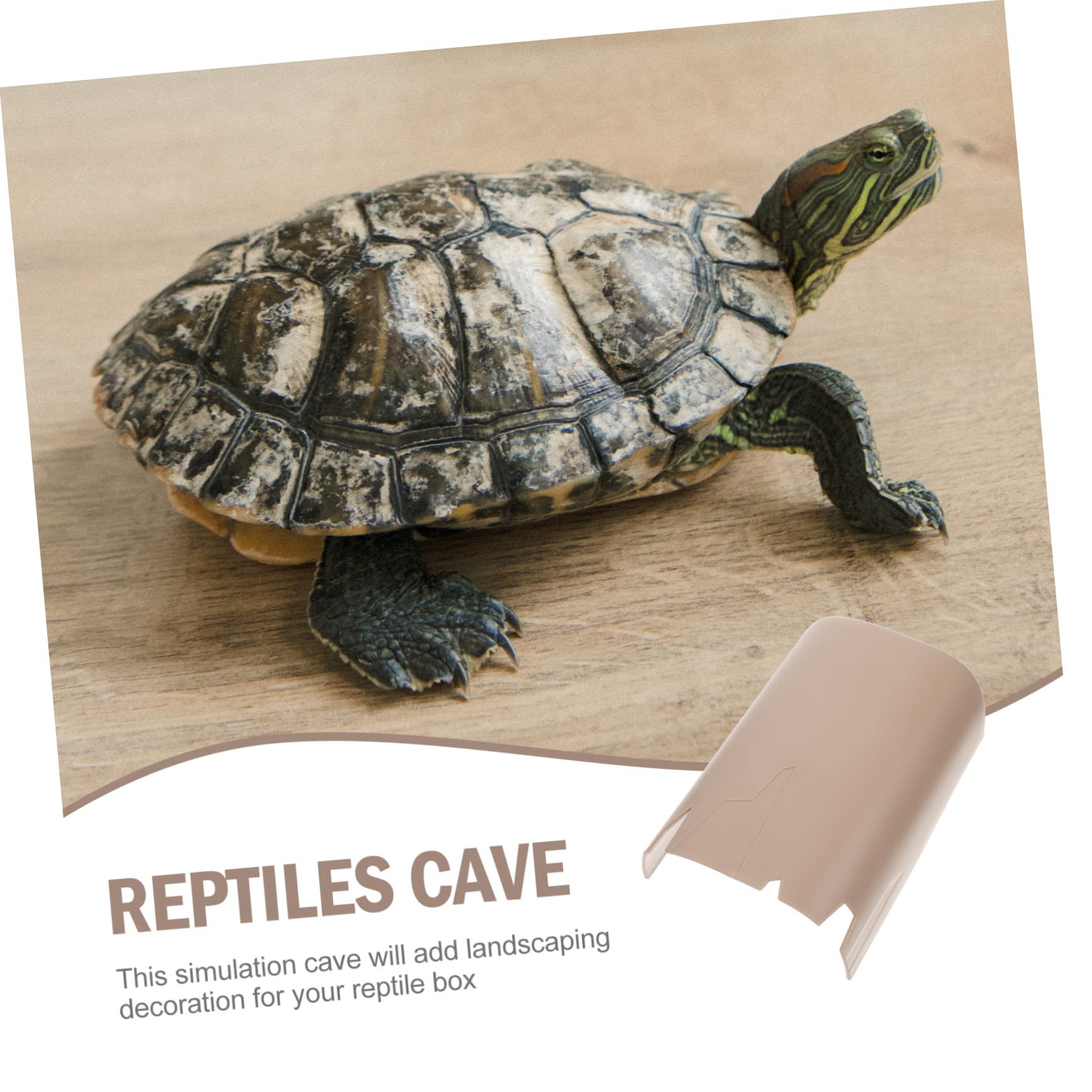 Mipcase 2pezzi Caverna Decorativa Plastica Per Piccoli Rettili Nascondiglio Artificiale Per Lucertole Tartarughe e Ragni Facile Da Pulire e Resistente Design Simulato Per Terrari e