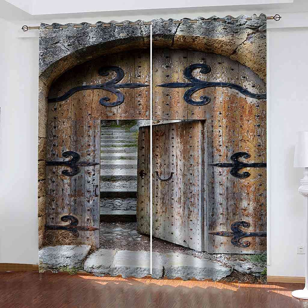 Rideaux lot de 2 occultants thermiques de style moderne 140x160 cm