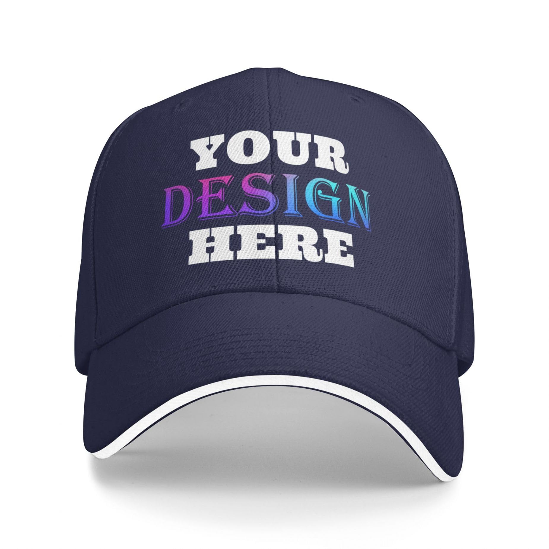 Tingwei Personalised Baseball Caps Custom Hats for Men Women,Embroidered Women Want Me Fish Fear Me Adjustable Trucker Hat Cotton Unisex Dad Hats