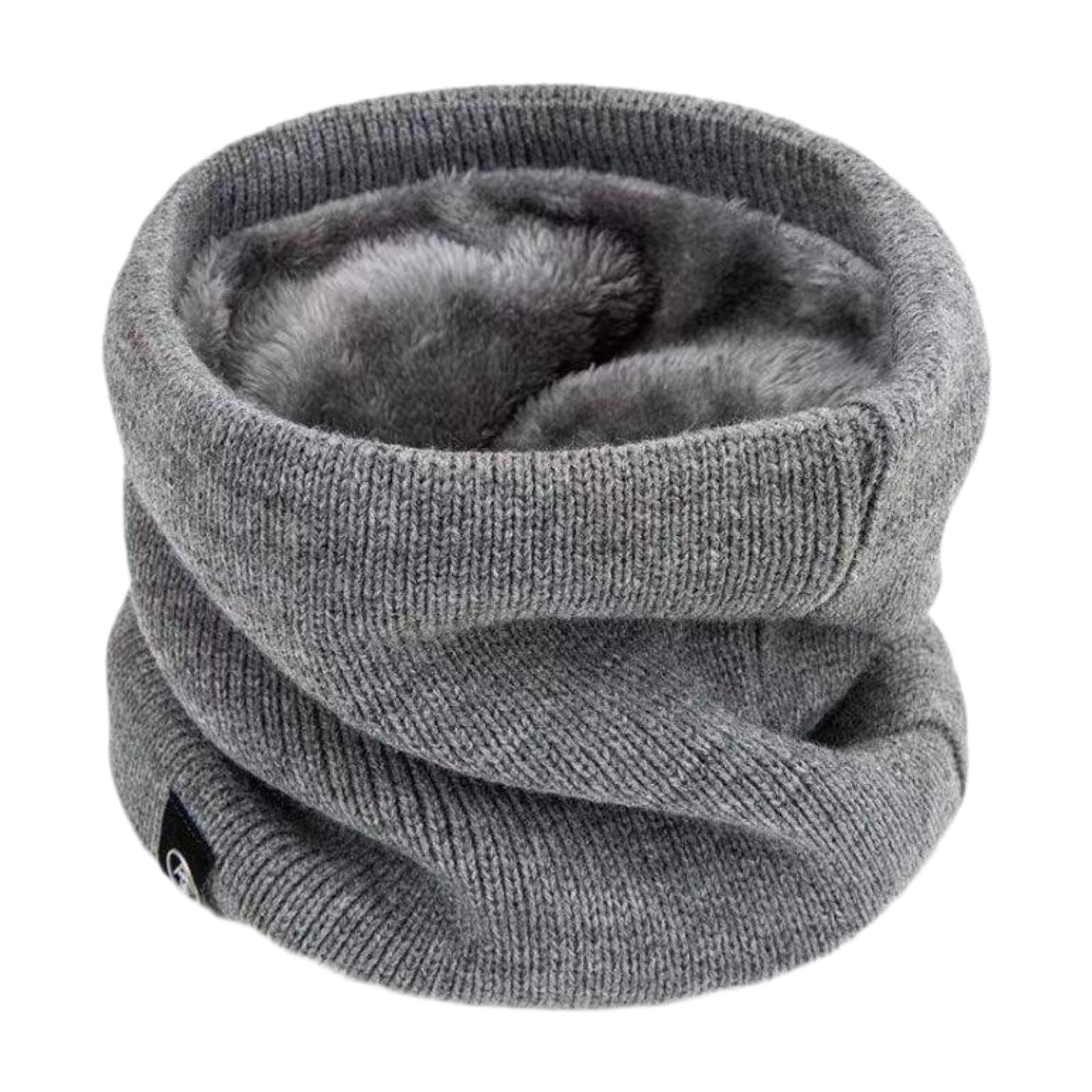 Winter Neck Gaiter Thermal Neck Cover for Outdoor Sports Snowboarding Biking Gray-image-49