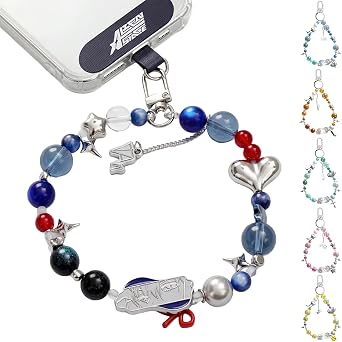 YJacuing Anime Alien Stage Rabbit Series Blind Box Phone Wrist Strap | Official, ALNST, Beaded, Bracelet, Merch, Wristlet Chain