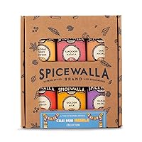 Vista 1 de Spicewalla Masala Indian Spice - Paquete de 6 Chai Masala, Tandoori Masala, Garam Masala, Chaat Masala, Pakora Masala, Madras Curry en polvo, sin