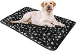 Dog Mat, Soft Bed Mat with Cute Prints, Anti-Slip Bottom Dog Mat for Medium Large Dogs (22" X 35"). Machine Washable Pet Mattress for Dog Sleeping