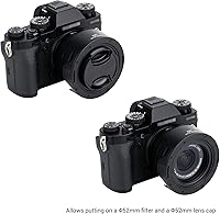 Vista 5 de Parasol reversible para lente Nikon NIKKOR Z 1.102 in f2.8 SE/Z 1.575 in f2, Fujifilm Fuji XC 0.591-1.772 in F3.5-5.6 OIS PZ/XF 0.709 in f2 R lente