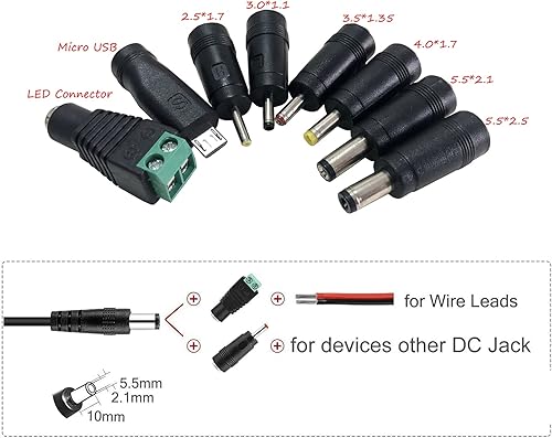 Miniatura 6 de DIGISHUO Adaptador de fuente de alimentación DC 48V 1A 48W Interruptor transformador AC 110V220V a DC 48V 1A Convertidor de conmutación Controlador