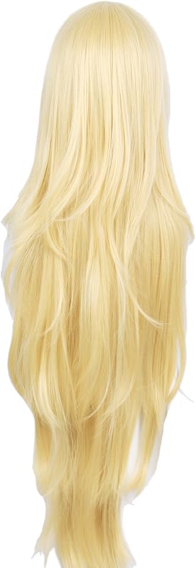 Linfairy hosszú szőke Rachel paróka Halloween jelmez cosplay nőknek 90cm