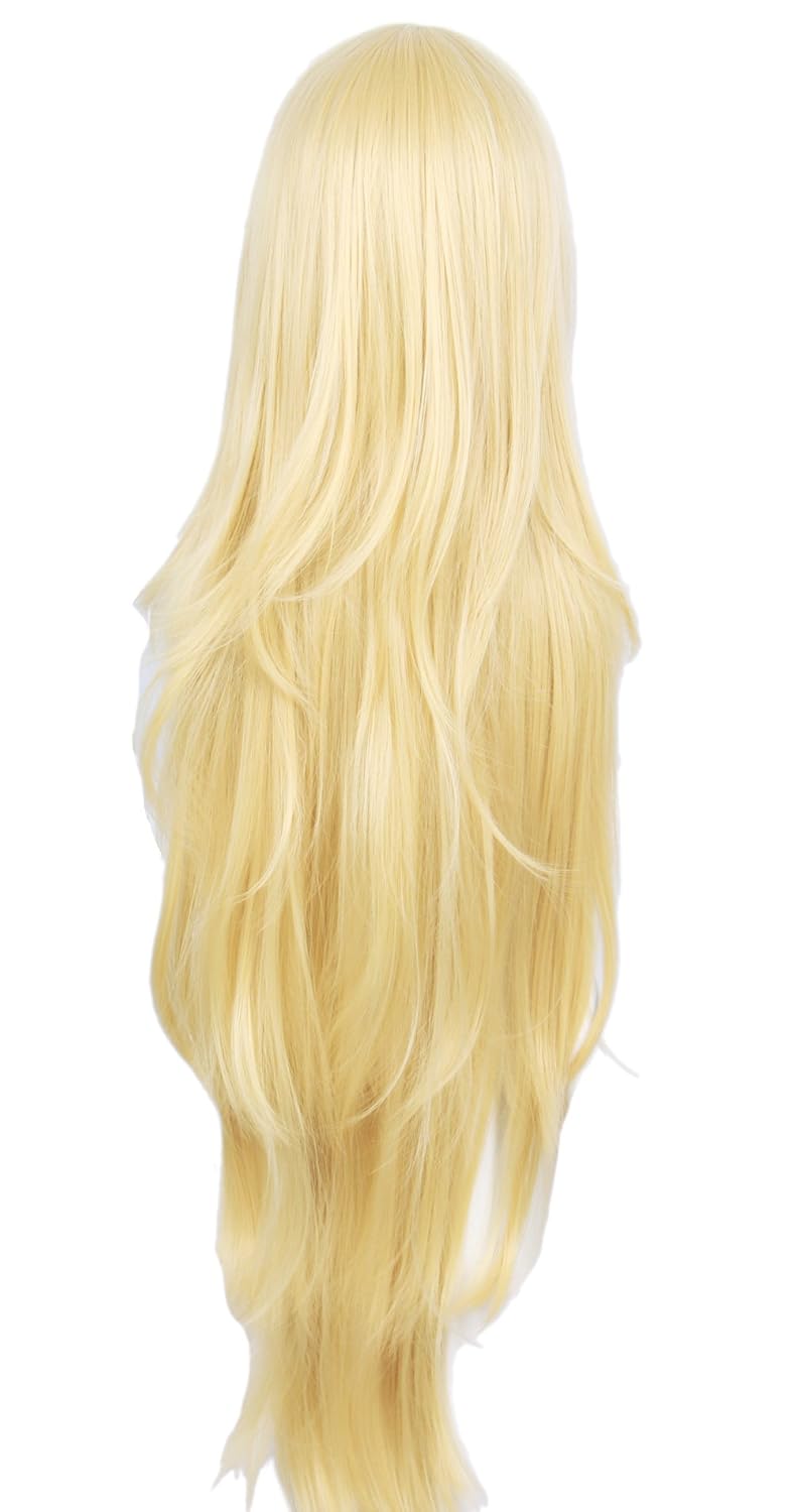 Linfairy Long Blonde Rachel Wig Halloween Cosplay Costume Wig for Women 90CM - Image 6