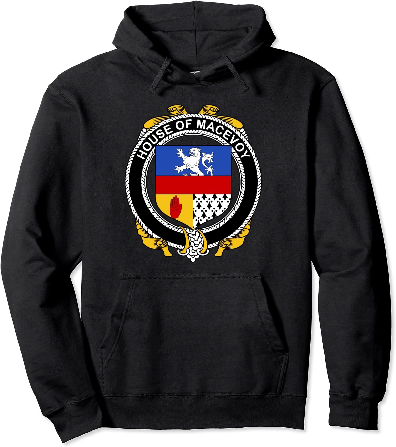 Macevoy Coat of Arms - Family Crest Pullover Hoodie