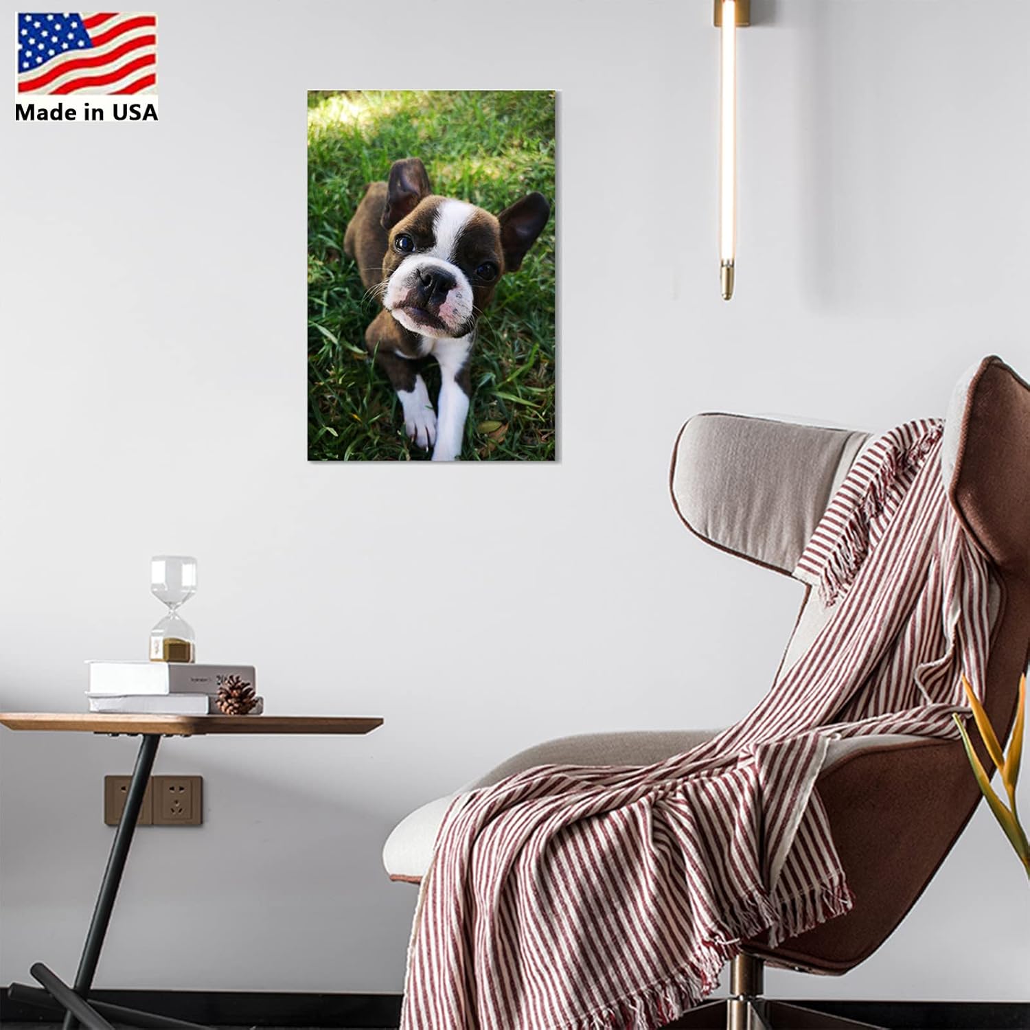 Looife 12"x18" Custom Canvas Prints with Your Photo, Personalized Pictures Ready to Hang for Living Room, Bedroom, Wedding, Gift