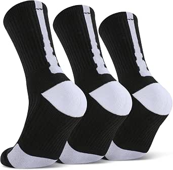 Calcetines De Tenis TUUHAW 6 Pares - Acolchados Y Deportivos Para Hombre Y Mujer, Correr Y Uso Diario (Gris Oscuro, Talla 39-42)
