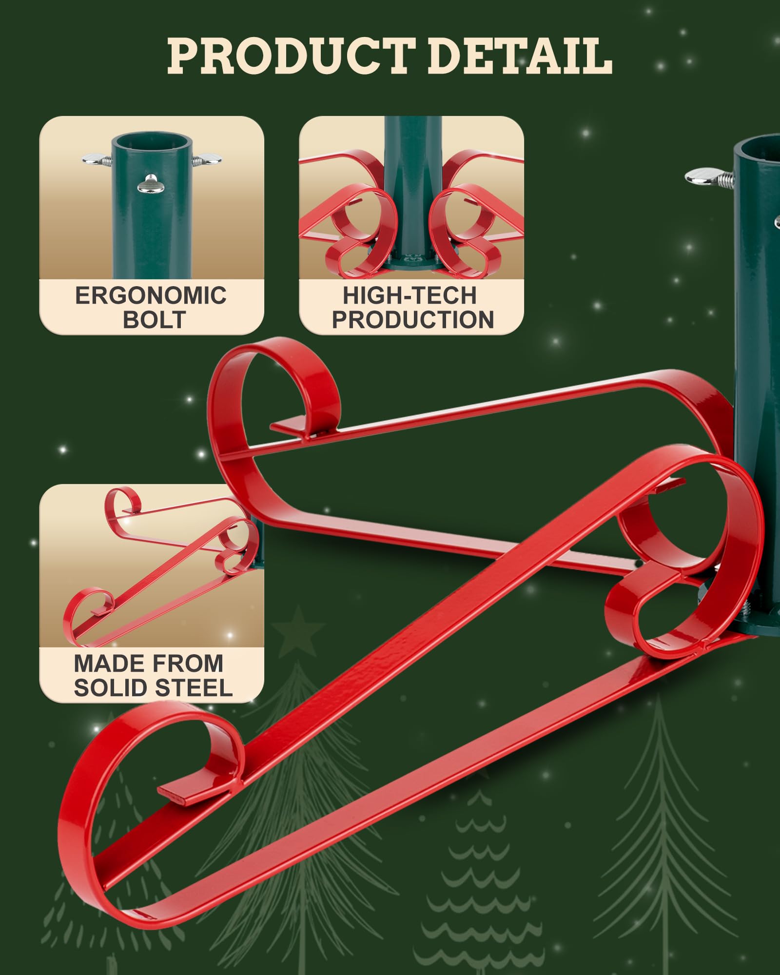 Everlands Prix Pied De Sapin De Noël Robuste En Métal Rouge - U2026 - Achat / Vente Pied De Sapin De Noël Métal Pied Sapin Noel