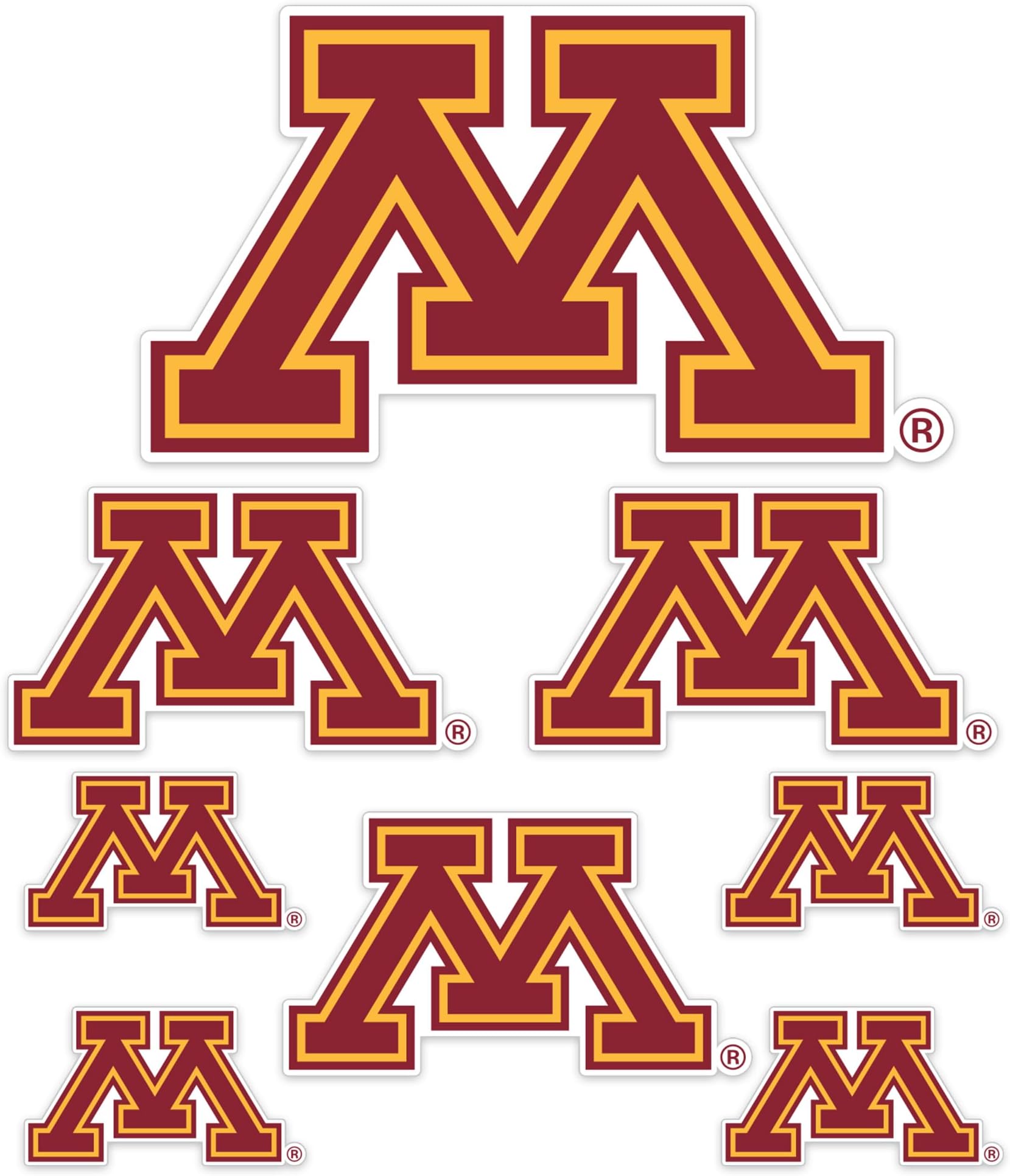 Desert Cactus University of Minnesota Sticker Golden Gophers Vinyl Decals Lap...