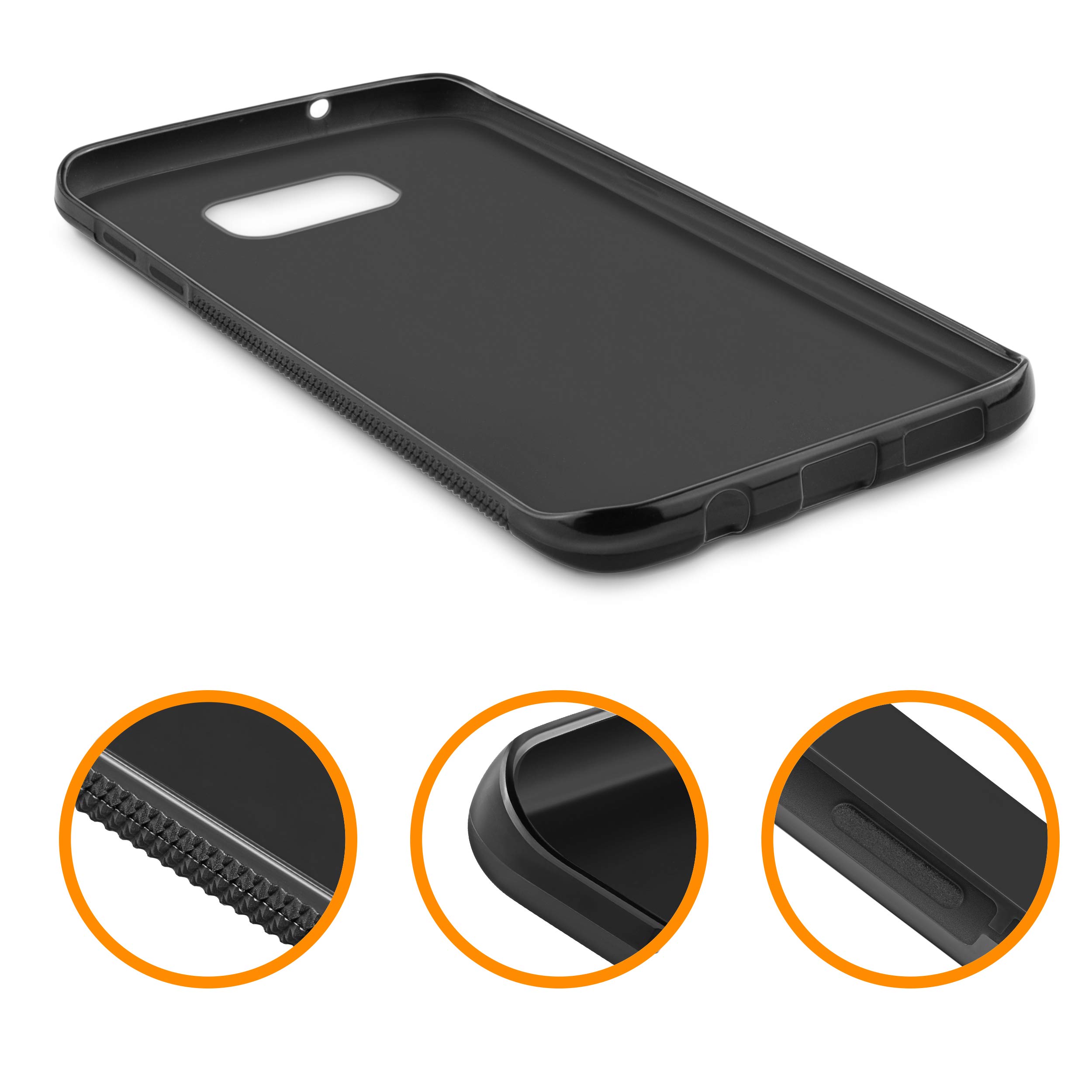 Claus GmbH mumbi Case Compatible with iPhone 6 / 6S Mobile Phone Case Double Grip with Frog Motif Black, Frog Black - Image 3