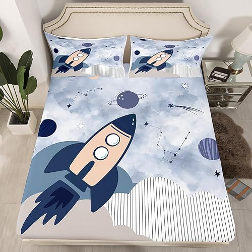 Miniatura 9 de Sábanas bajeras de violín 3D tamaño matrimonial, juegos de ropa de cama de 3 piezas para niños, niñas, niños, adolescentes, decoración de marrón