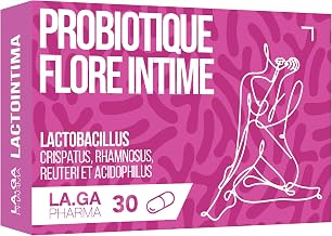 Probiotic Intimate Flora, Useful in case of: Mycosis Vaginosis and Bacterial Vaginosis. Probiotic High Dosage with Lactobacillus Reuteri, Rhamnosus, Crispatus and Acidophilus. 30 Capsules