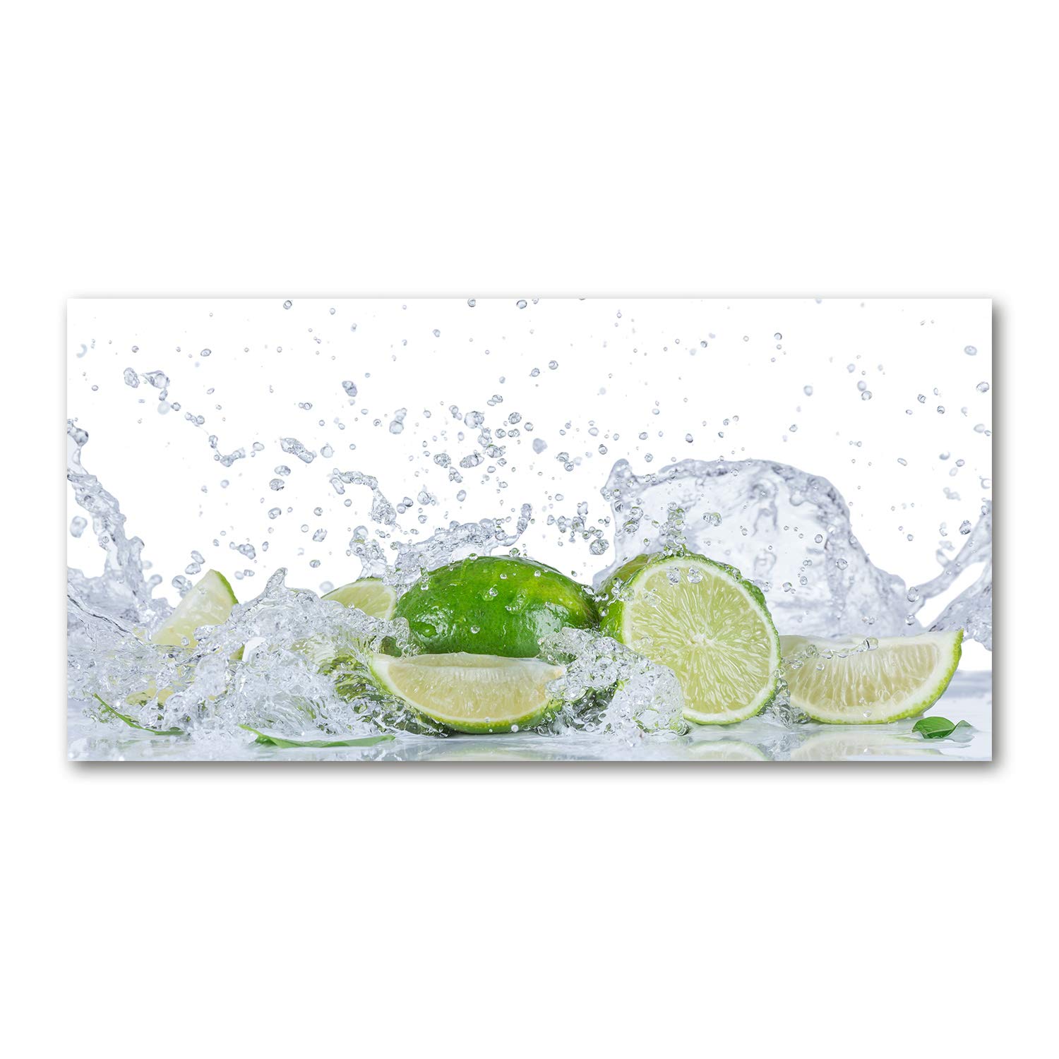 Image Verre Plastique 100x50 Tulup Mural Art Tableau Acrylic Glass Vert Citron Eau