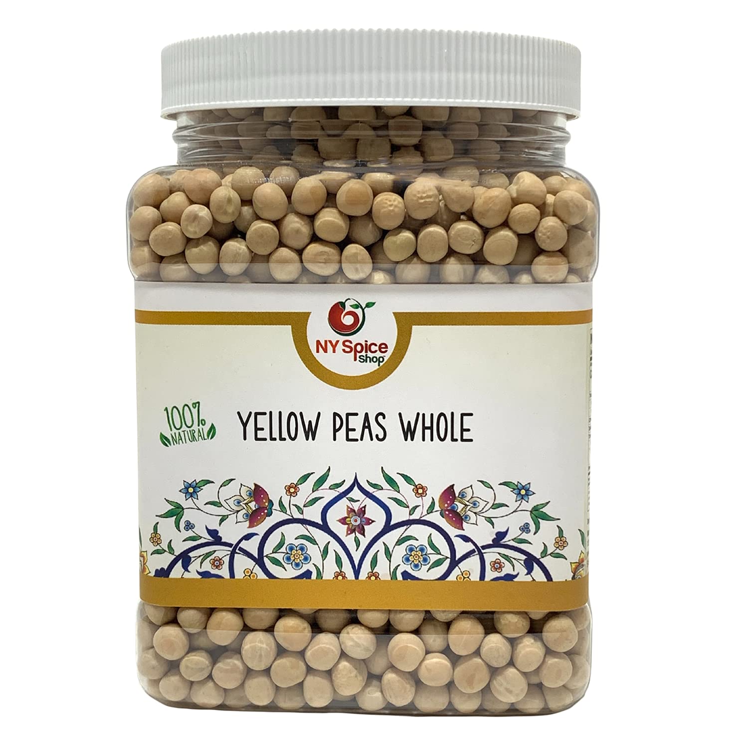 Whole Yellow Peas - 3 Pound (lbs.) Dry Yellow Peas - Pure & All-Natural Beans - Healthy & Delicious - Protein & Fiber Rich Peas - Great for Soup, Stews, & Curries