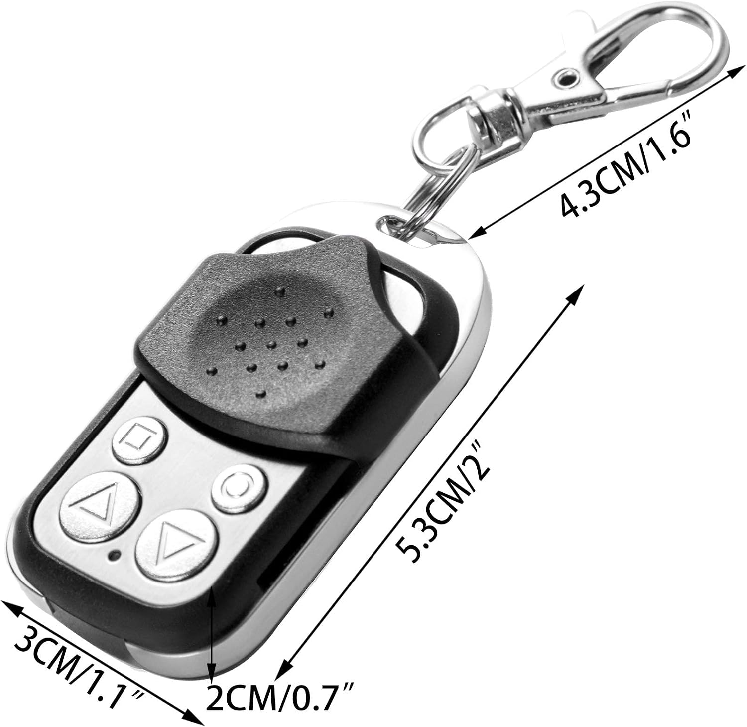 OrangeA Gate Remote Control 4-Button Backup Key Accept Signal Within 100ft for Automatic Opener Hardware Sliding Driveway Security Kit