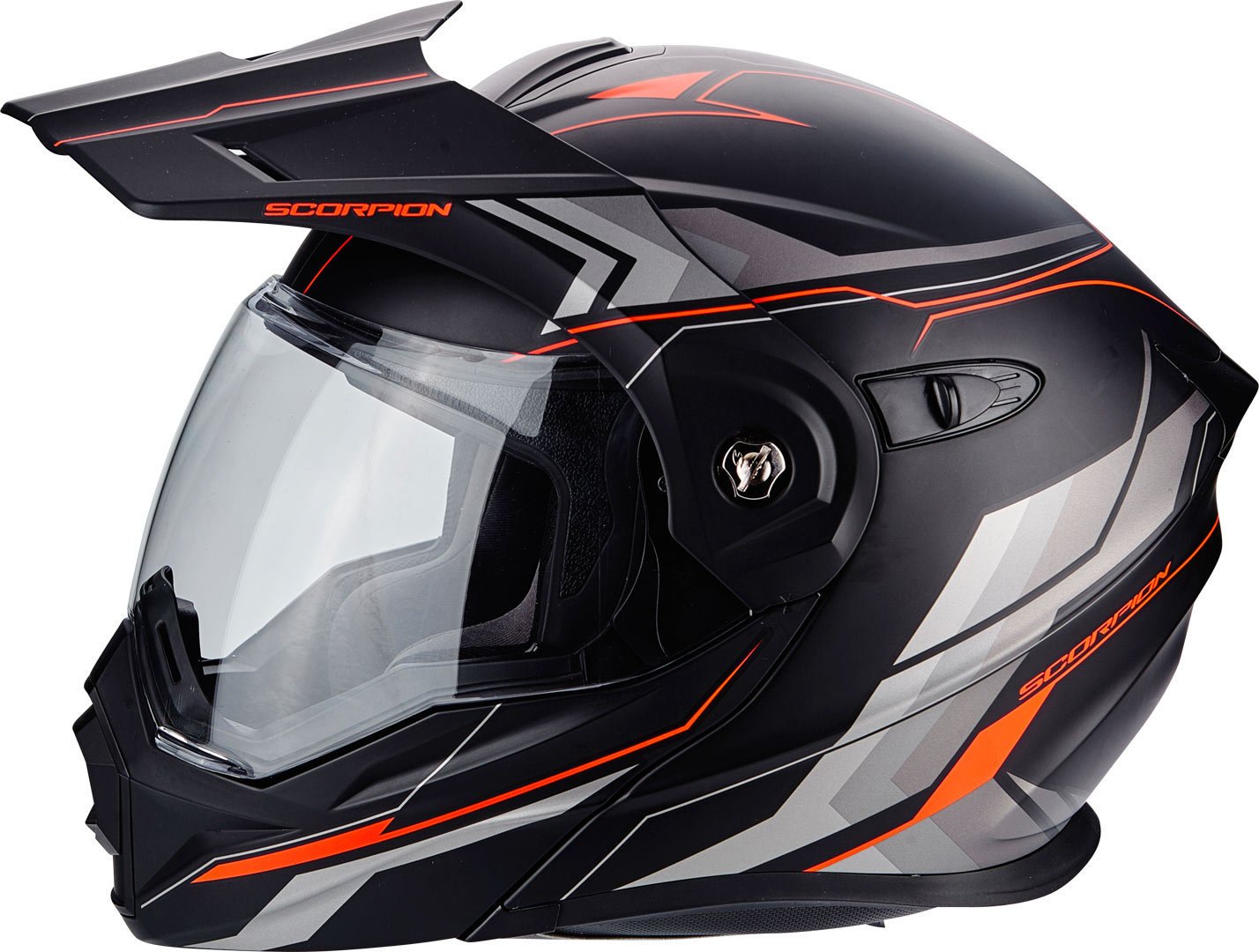 Scorpion ADX 1 ANIMA Matt Motorcycle Helmet, Black/Red, Size XS Automotive