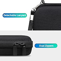 Vista 4 de BOVKE Carrying Case Compatible with Anbernic RG35XXSP Handheld Game Console, RG35XXSP Clamshell Retro Games Consoles Flip Hand-held System Holder