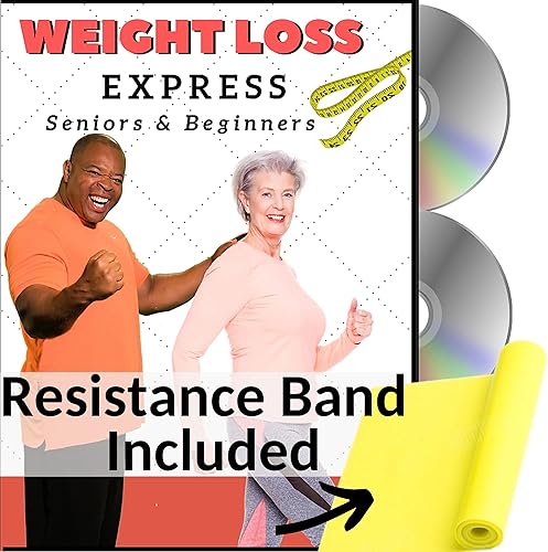 Ejercicio de pérdida de peso para personas mayores y principiantes 5 entrenamientos de quema de grasa + banda de resistencia. Programa de fitness
