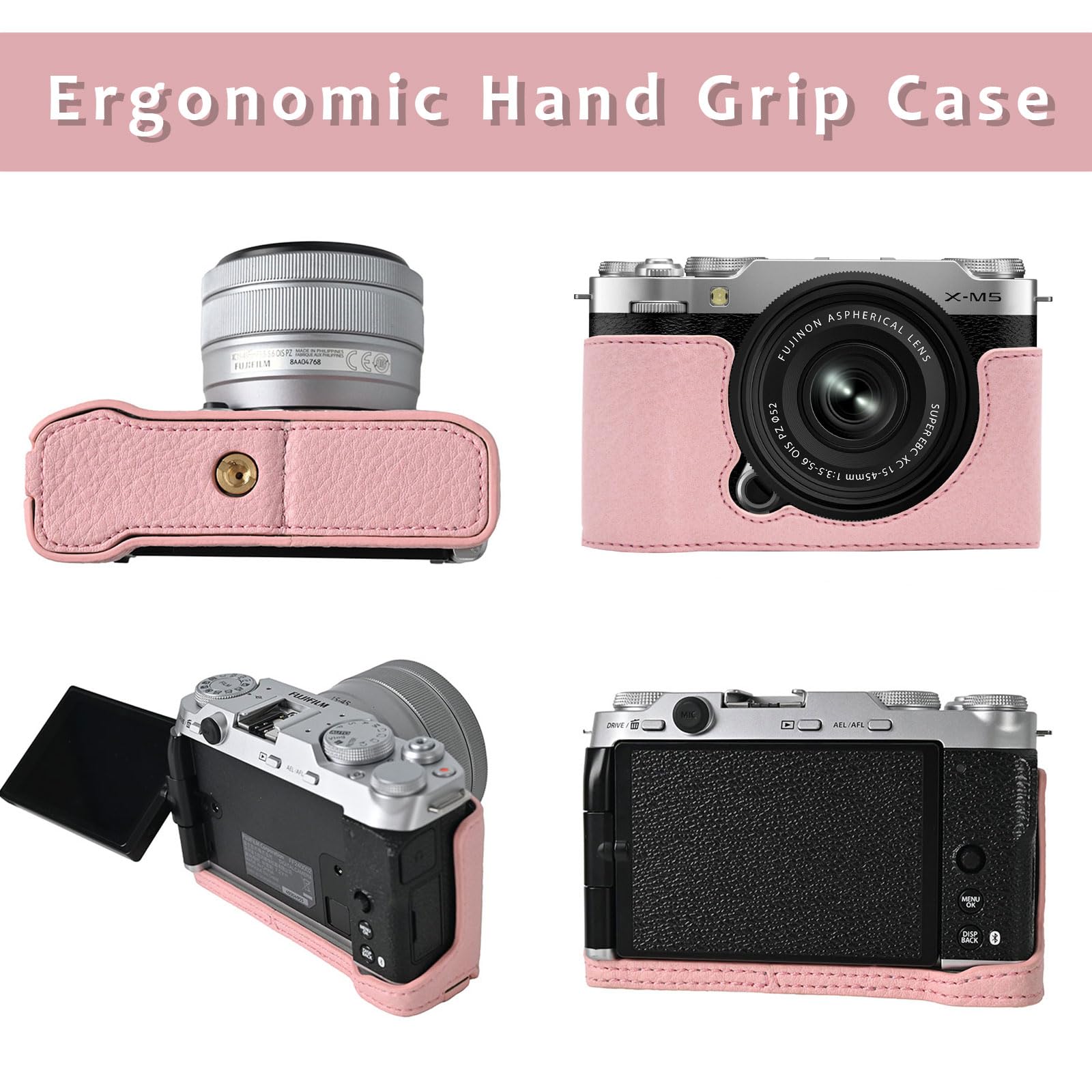 Amazon.com : Camera Case for Fujifilm X-M5 Hand Grip BEADY Camera