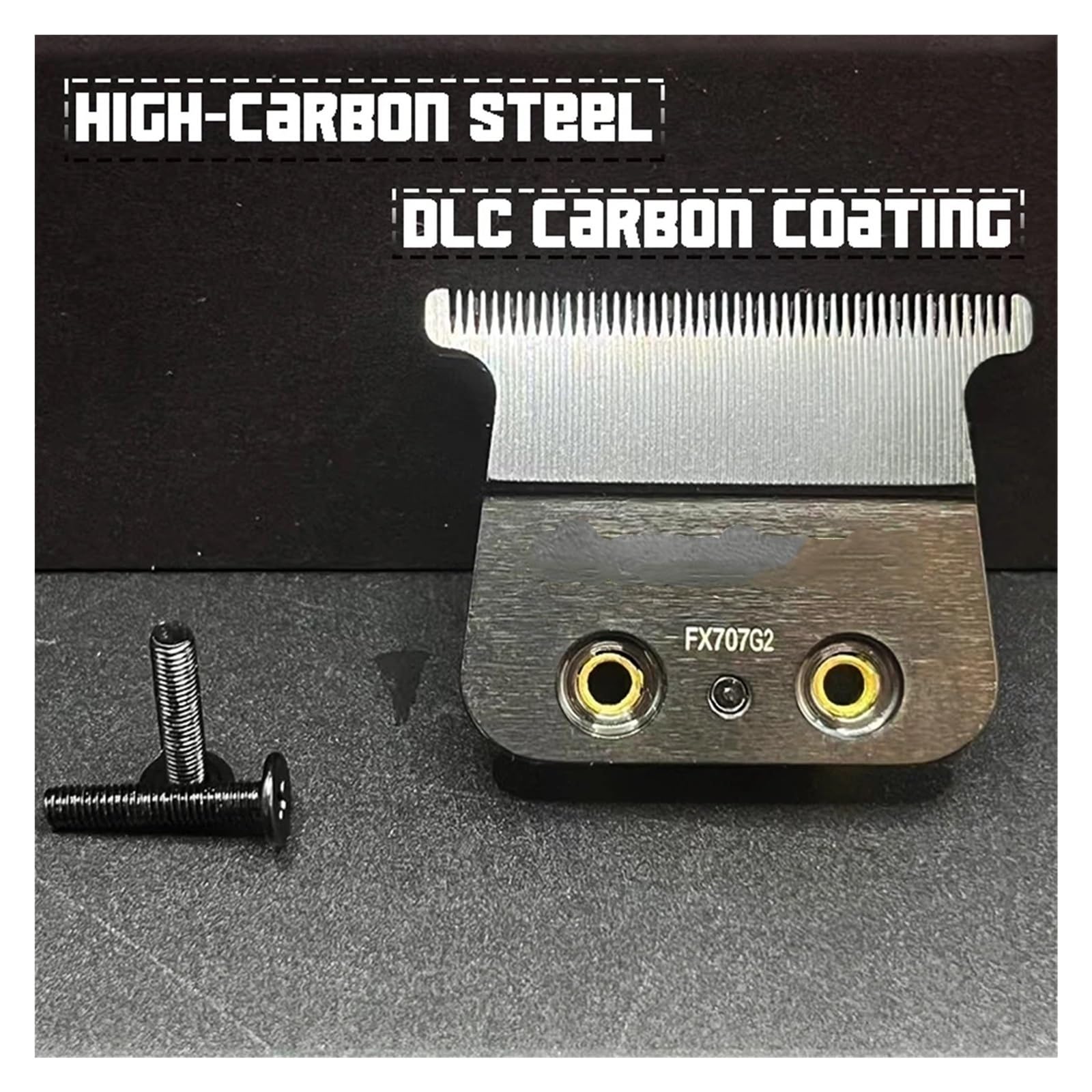 Cuchilla for Cortapelos, Compatible Con Jucai, PRO Blade, Broca FX707G2 Recubierta De Titanio De Acero Con Alto Contenido De Carbono, Compatible Con Jucai, PRO F7878 FF1T,(Jucai b set G 5PC)