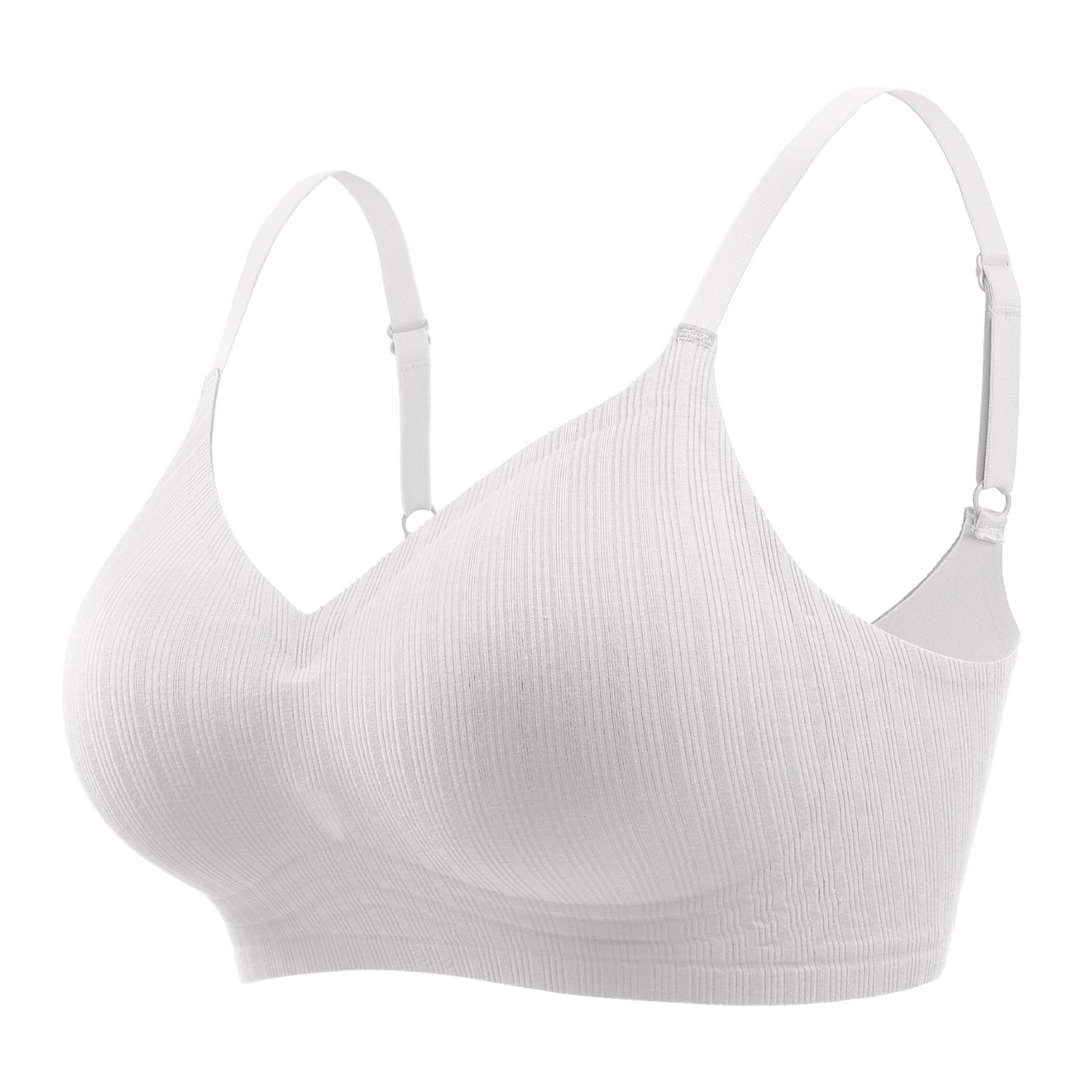 TUOZONE Push Up Bras for Women Wireless Bra Jelly Soft Support Seamless Comfortable Wire Free Bralette Small to Plus Size