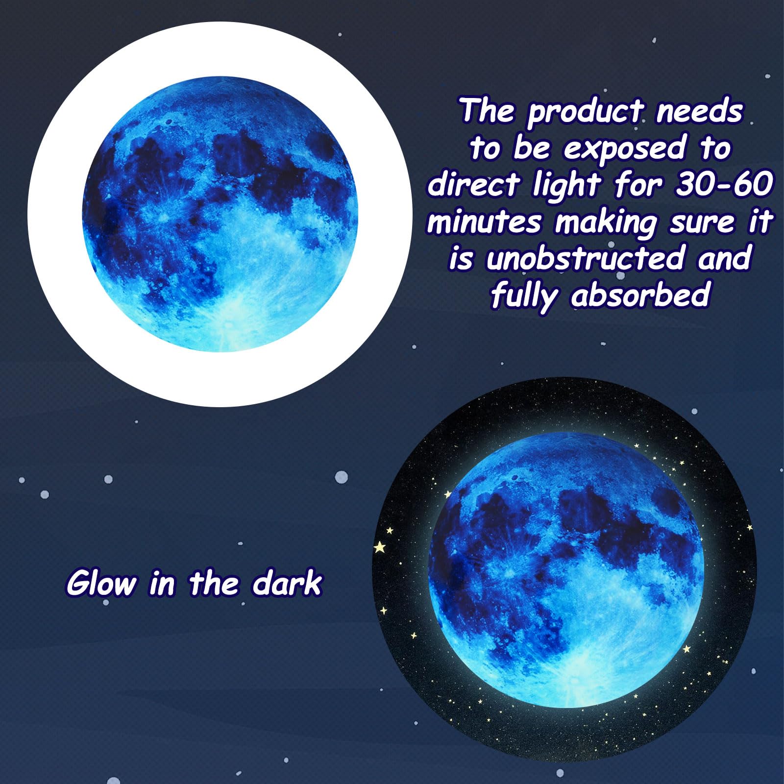 JUNEBRUSHS Glow in The Dark Stars Stickers - Image 3