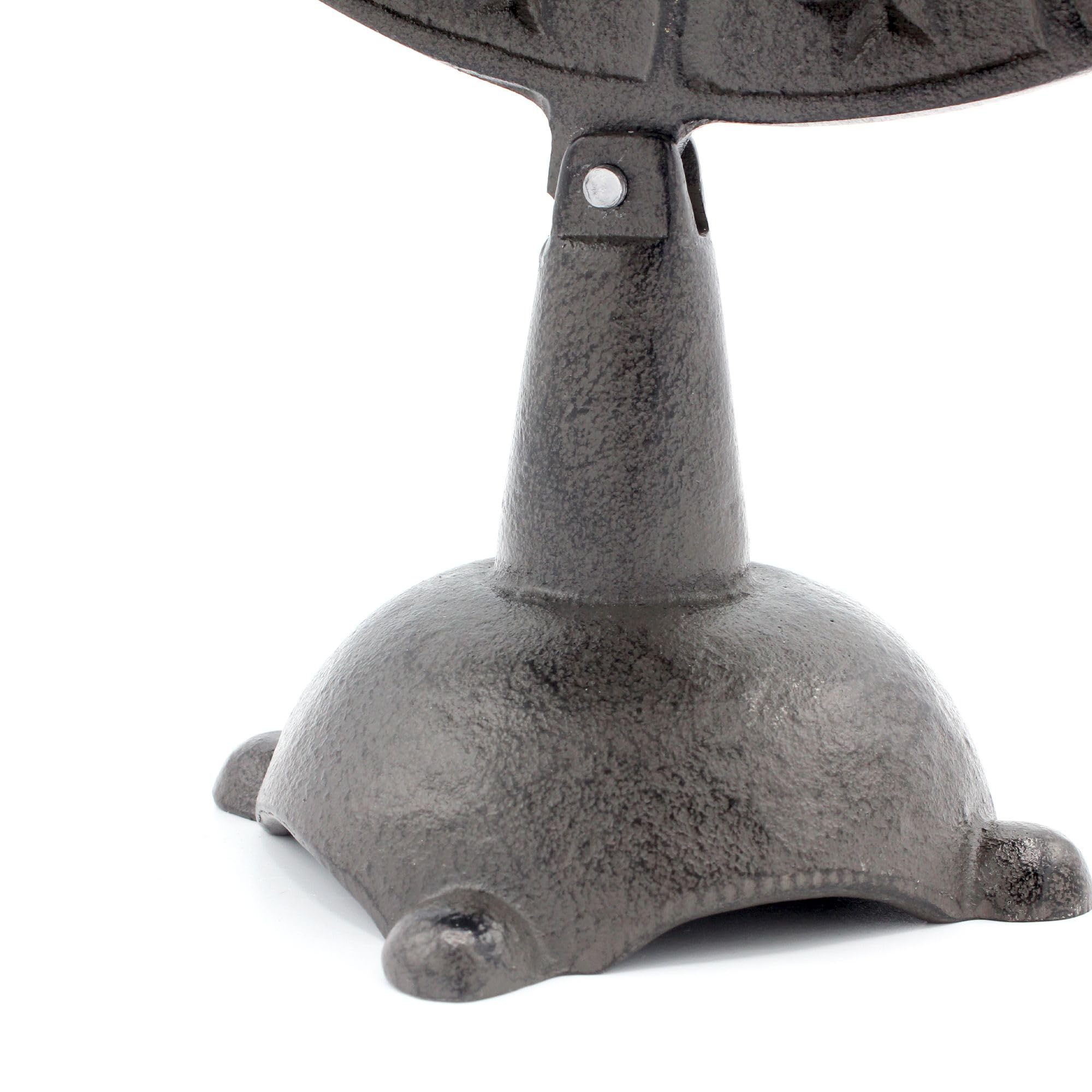 Fishtec - Cadran Solaire Antique en Fer forgé - Gnomon Fonctionnel Chiffres Bien Visibles 32 x 15 cm résistant aux intempéries - Décoration élégante pour Jardin terrasse et extérieur à Poser