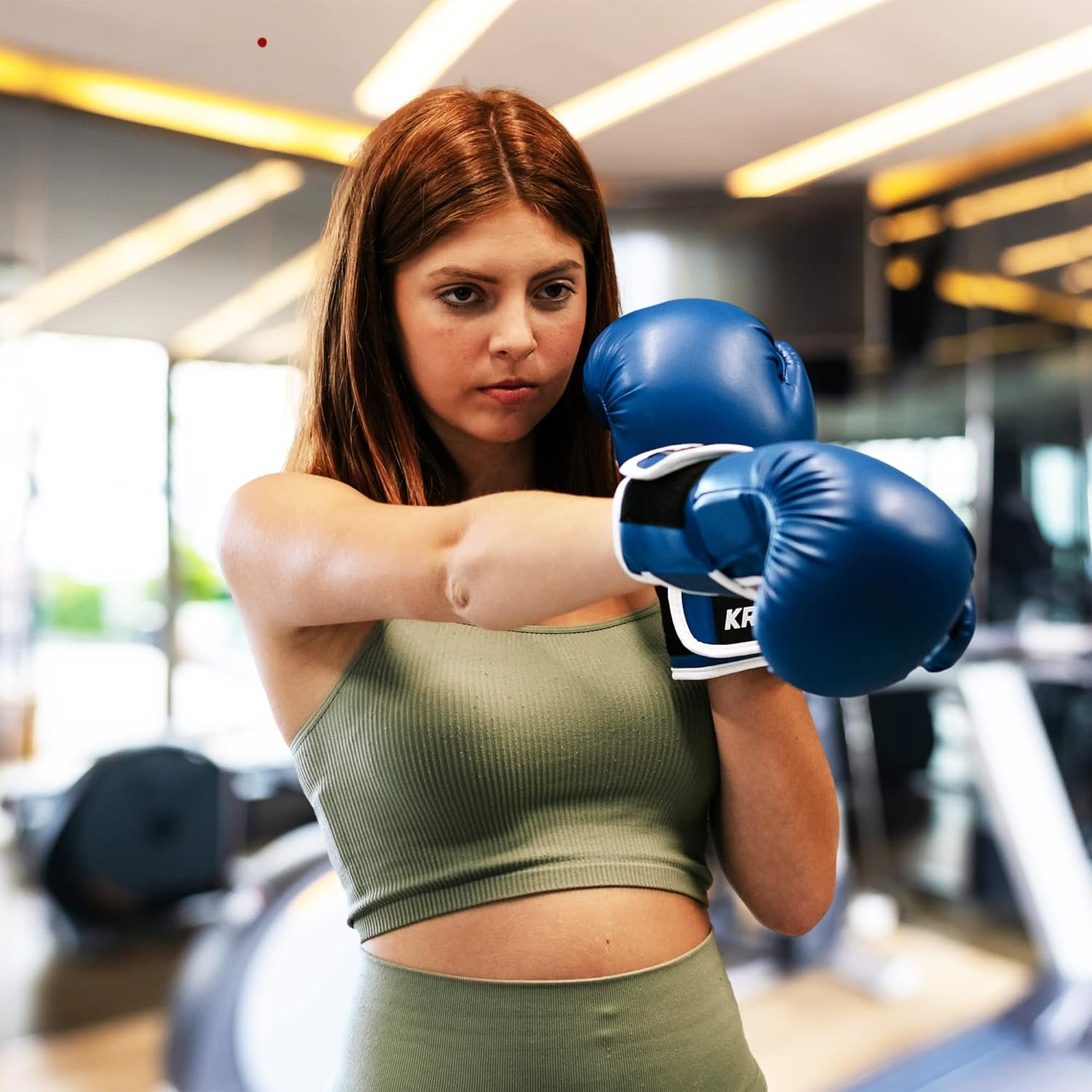 Kruzak Plain Boxing Gloves for Sparring, Kickboxing, Muay Thai, Martial Arts & MMA Fighting - Men & Women Punch Bag Mitts Training and Focus Pads Punching