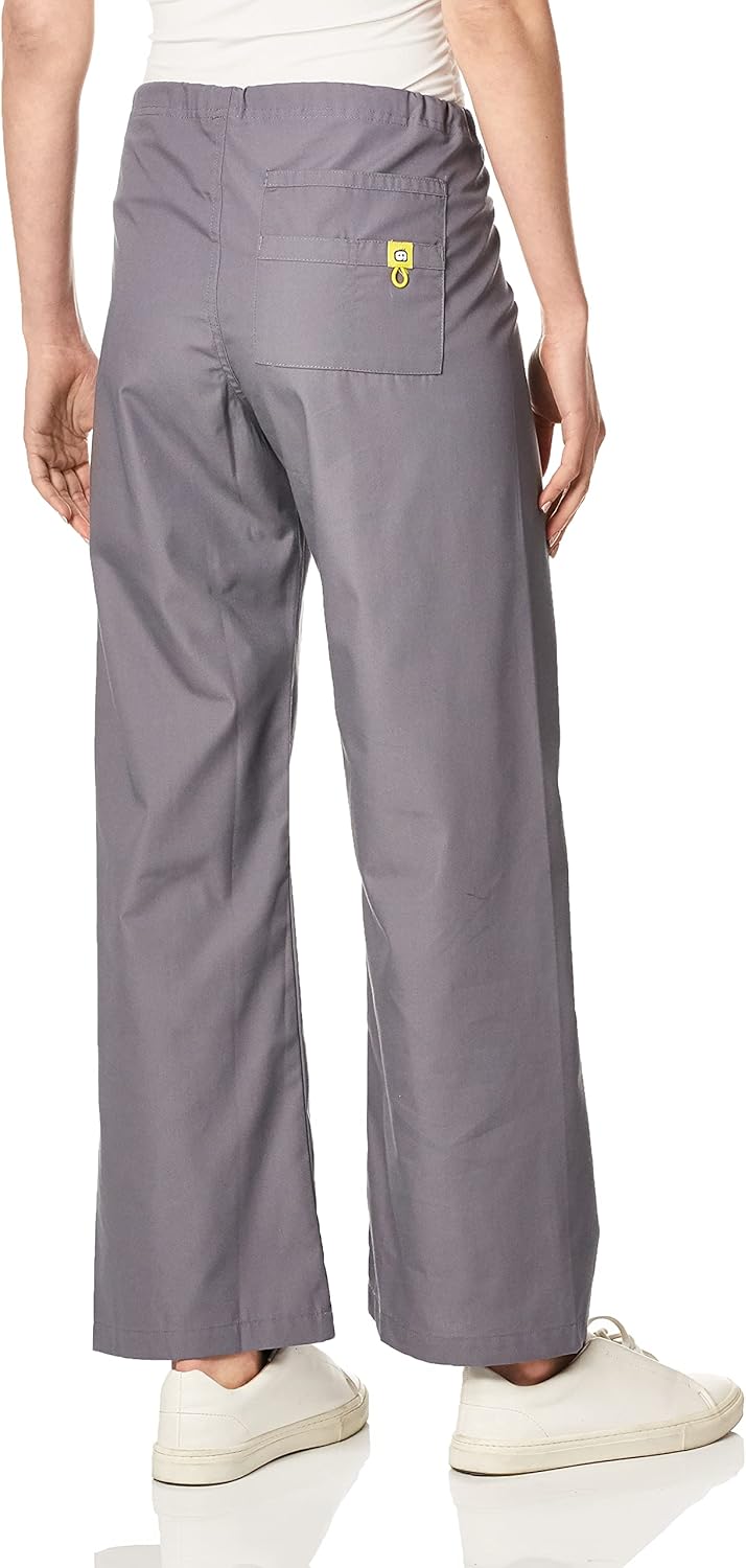 WonderWink Men's Petite Origins Papa Unisex Scrub Pant, Pewter, Large - Image 3