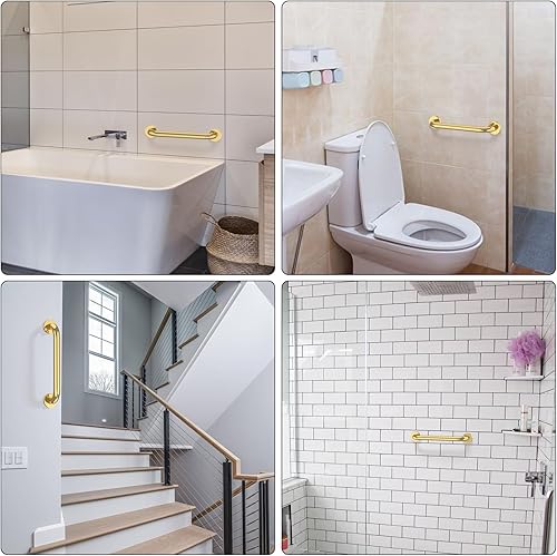 Miniatura 7 de Barra de agarre de ducha de acero inoxidable de 12 pulgadas, mango de ducha ZUEXT para baño, barra de equilibrio de baño, soporte de barandilla de