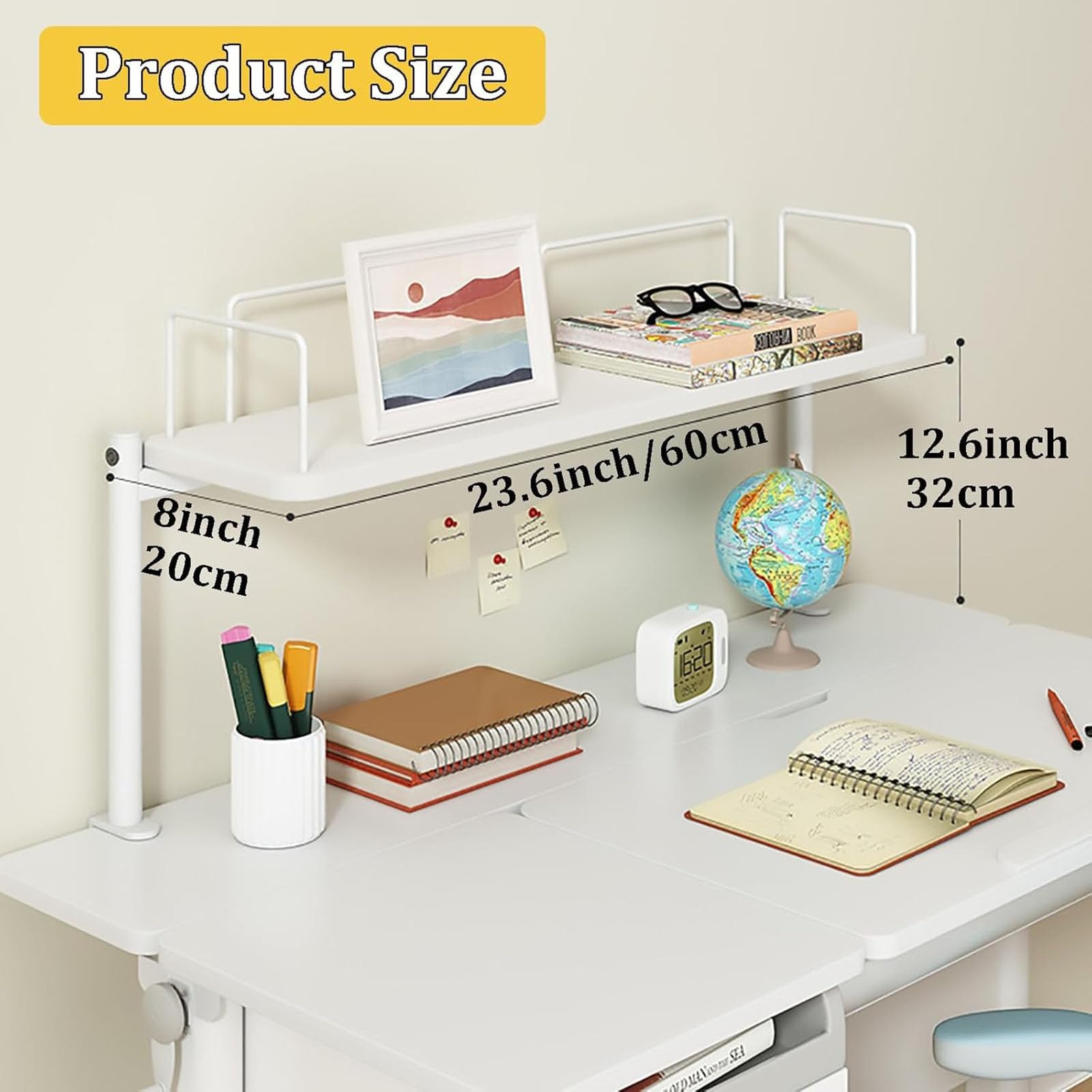 Amazon｜クランプ式デスクシェルフ、デスクエクステンダーサイド